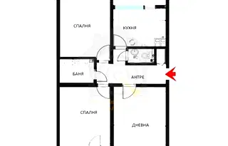 Тристаен апартамент с две тераси в Младост 3, София