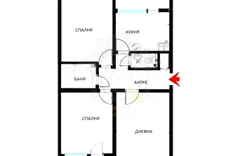Тристаен апартамент с две тераси в Младост 3, София