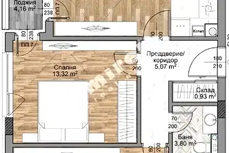 Тристаен апартамент в Младост 4 с тераса, ново строителство
