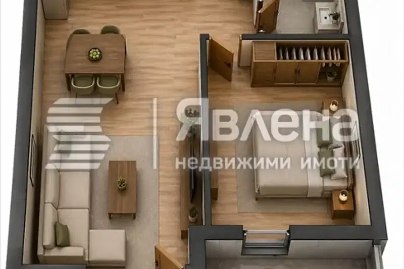 Двустаен апартамент в Модерно предградие с паркомясто