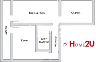 2-стаен апартамент в Надежда 2, среден етаж