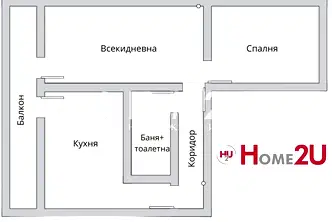 2-стаен апартамент в Надежда 2, среден етаж