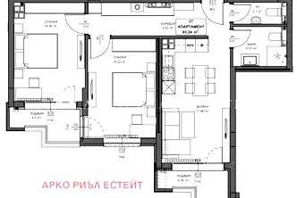 Тристаен апартамент в Обеля 2 с южно изложение