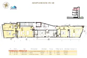 Двустаен апартамент 92 кв.м в Овча купел с тераса