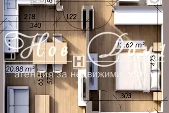 Двустаен апартамент в Овча купел с ново строителство