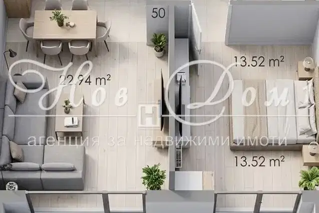 2-bedroom apartment in Sofiya, Ovcha Kupel