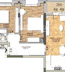 Тристаен апартамент с тераса в Овча купел, София