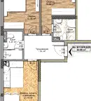 Тристаен апартамент с тераса в Овча купел, София