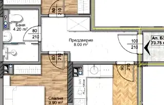 Тристаен апартамент с две тераси в Овча купел, София