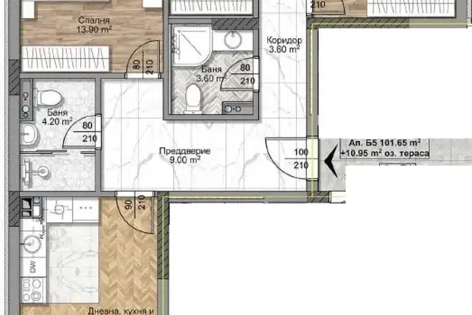 4-bedroom apartment in Sofiya, Ovcha Kupel