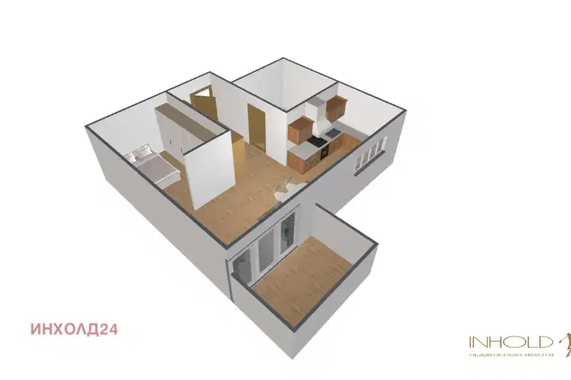 1-bedroom apartment in Sofiya, Poligona