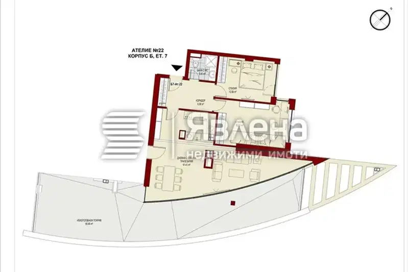3-bedroom apartment in Sofiya, Serdika