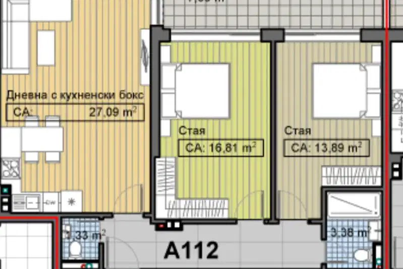 3-bedroom apartment in Sofiya, Pavlovo