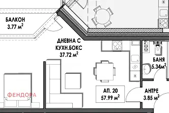 Едностаен апартамент в Студентски град с асансьор и паркинг