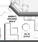 Едностаен апартамент в Студентски град с модерно строителство
