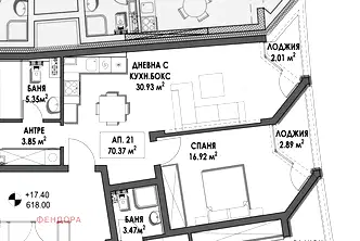 Двустаен апартамент в Студентски град с модерно строителство