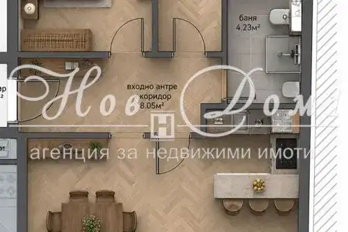 Тристаен апартамент в София, Студентски град