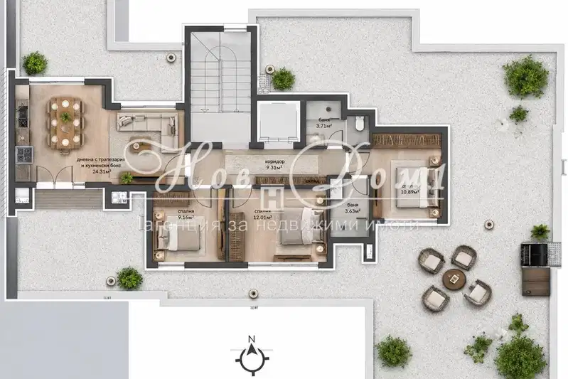 4-bedroom apartment in Sofiya, Studentski Grad