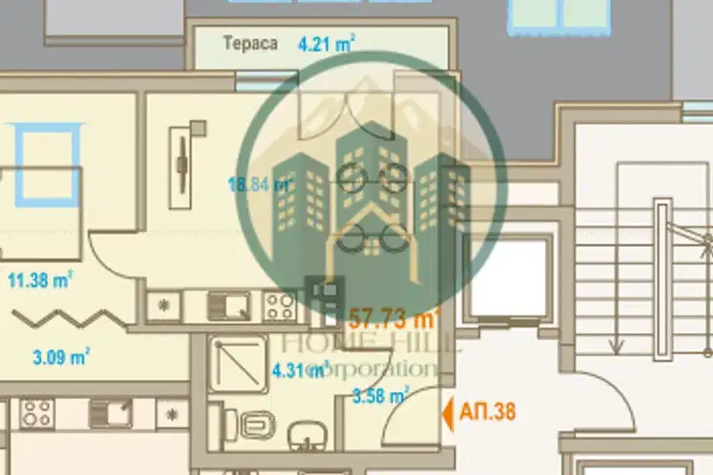 2-bedroom apartment in Sofiya, Zona B-5