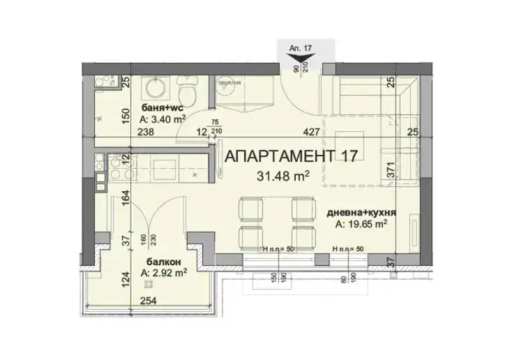1-bedroom apartment in Burgas, Sozopol