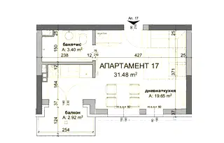 Едностаен апартамент в Бургас, Созопол