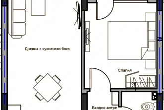 Двустаен апартамент в Стара Загора, Аязмото