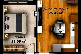 Двустаен апартамент в Стара Загора, Аязмото