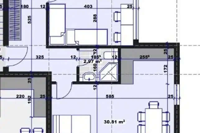3-bedroom apartment in Stara Zagora, Jeleznik - Centyr