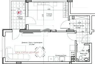Двустаен апартамент в Стара Загора, Самара 1