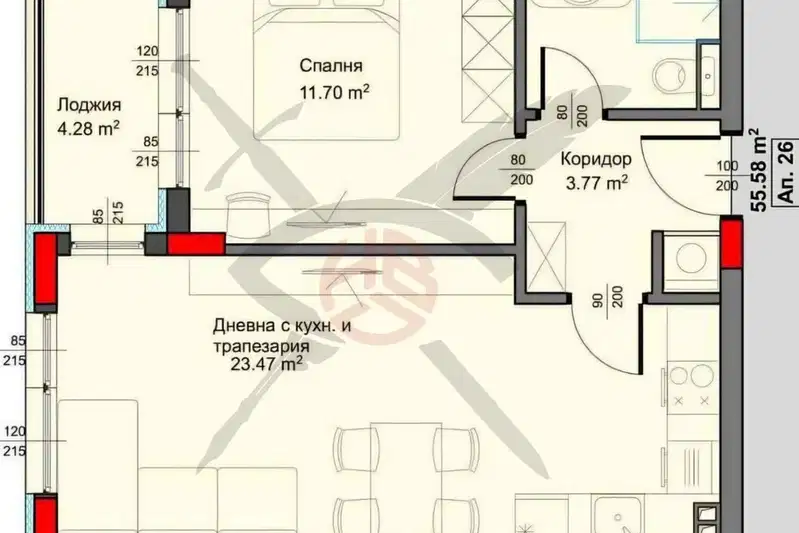 2-bedroom apartment in Varna, Asparuhovo