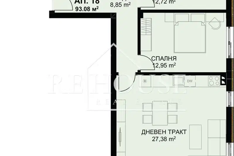 3-bedroom apartment in Varna, Briz