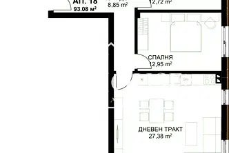 Тристаен апартамент във Варна, Бриз
