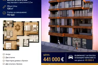 Просторен 3-стаен апартамент в Център, Варна с балкони