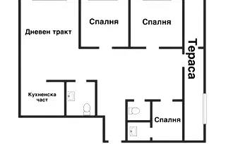 Четиристаен апартамент с тераси в центъра на Варна