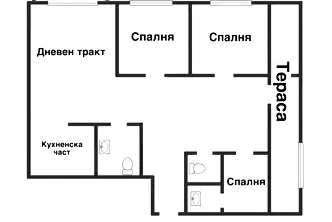 Четиристаен апартамент с тераси в центъра на Варна