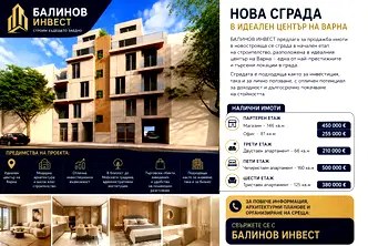 Просторен 4-стаен апартамент в Център Варна с две тераси