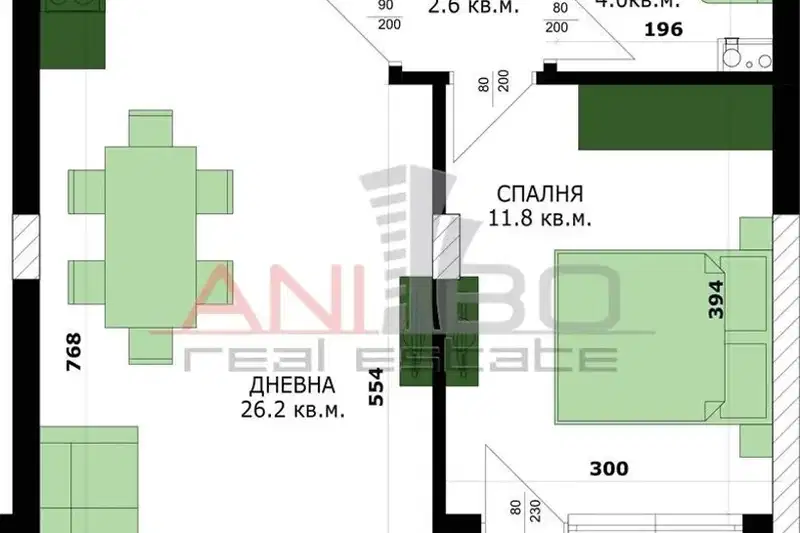 Two-room apartment with panorama in Kaysieva gradina, Varna