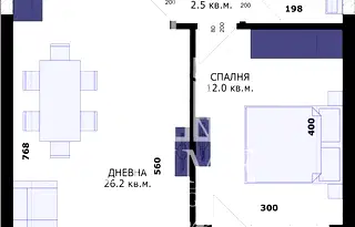 2-стаен апартамент в Кайсиева градина, Варна с асансьор