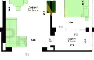 Двустаен апартамент с морска панорама в Кайсиева градина, Варна