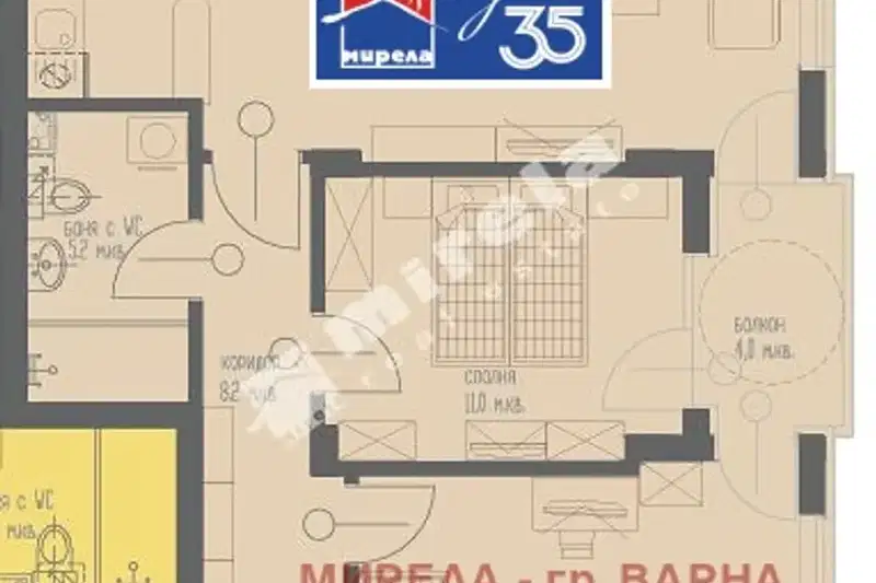 3-bedroom apartment in Varna, Kolhozen Pazar