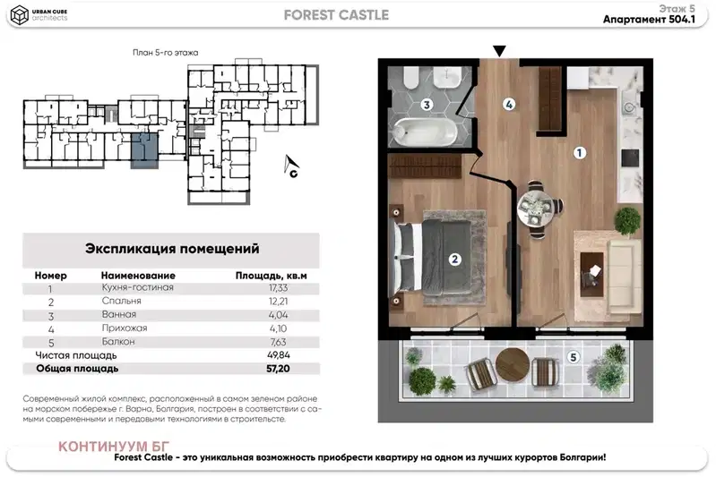 2-bedroom apartment in Varna, Alen Mak