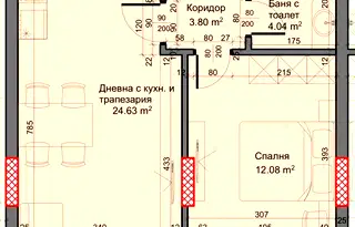 Двустаен апартамент в м-т Пчелина, Варна с паркинг