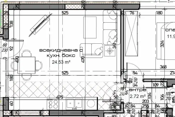 Двустаен апартамент с тераса в Младост 1, Варна