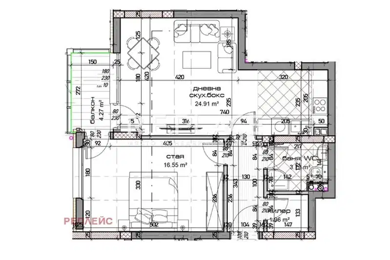 2-bedroom apartment in Varna, Mladost 1