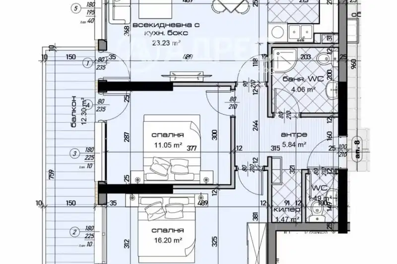 3-bedroom apartment in Varna, Mladost 1