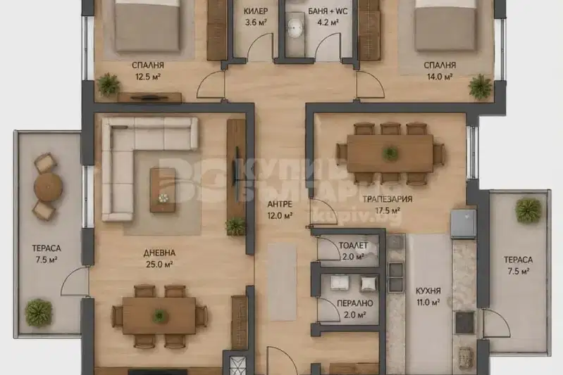4-bedroom apartment in Varna, Mladost 1