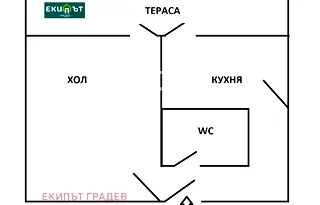 2-стаен апартамент в Младост 2 с обща тераса и южно изложение