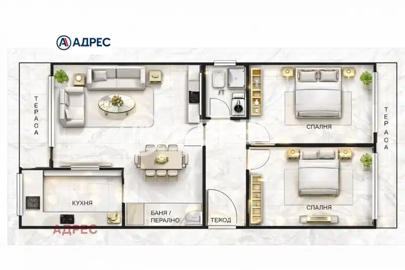 3-bedroom apartment in Varna, Okryjna Bolnica-Generali