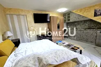 Двустаен апартамент в Погреби, Варна с тераса