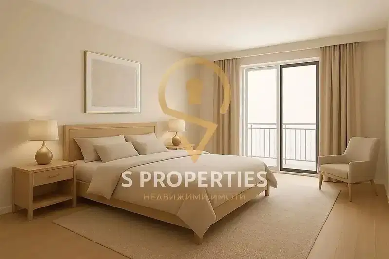 Three-room apartment with two terraces in Troshevo, Varna